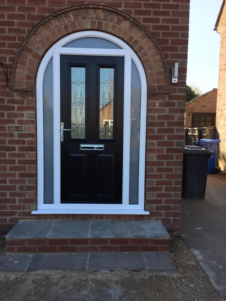 Black front door