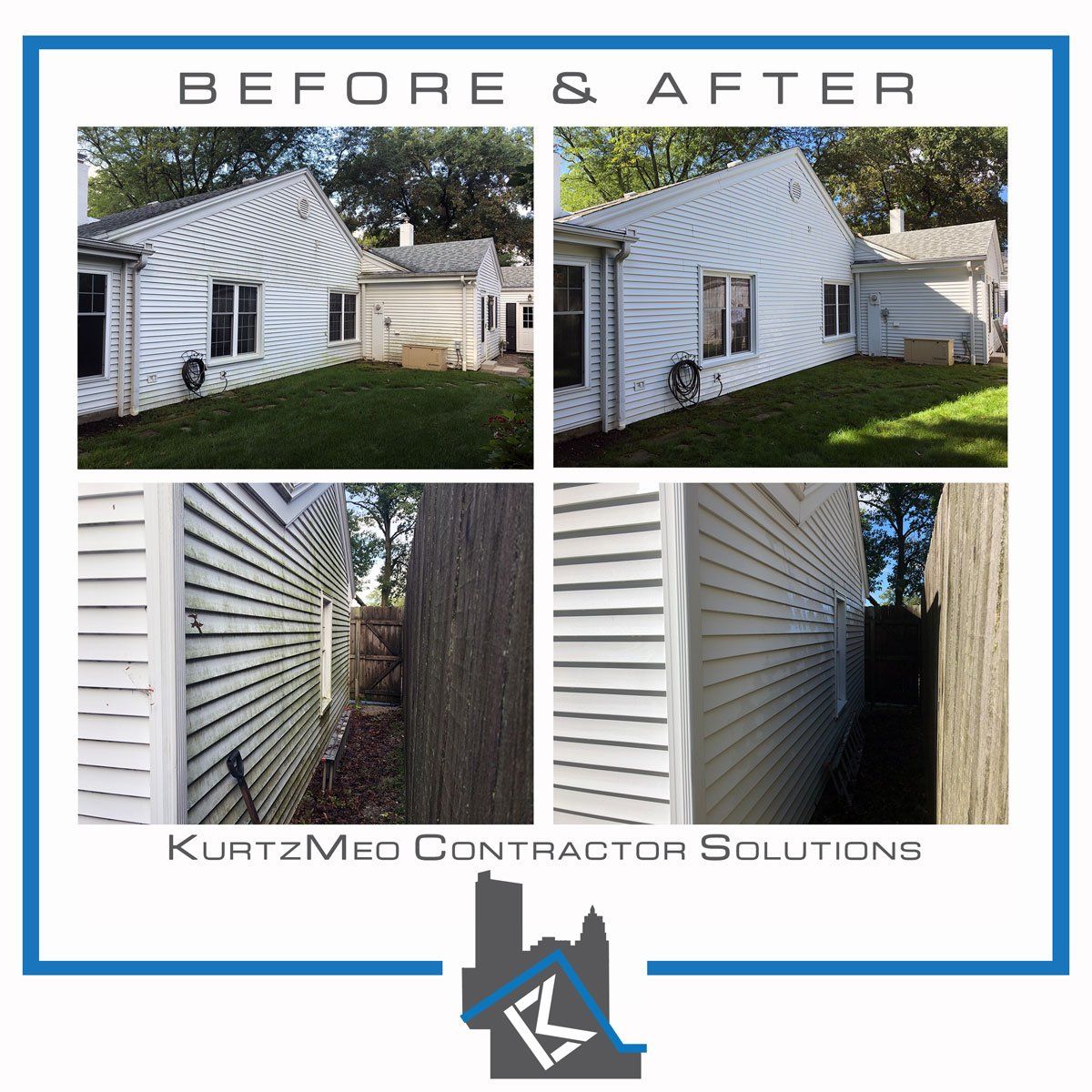 House Sidings Before and After — Fort Wayne, IN — Kurtz Meo Contractor Solutions
