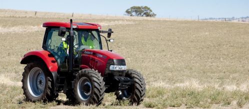 tractor in field