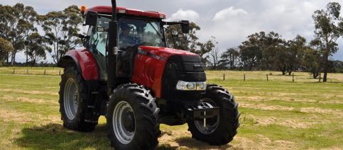 tractor on grass