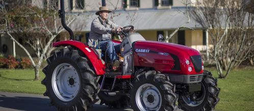 man on tractor