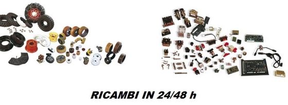 ricambi di vario tipo con scritta 