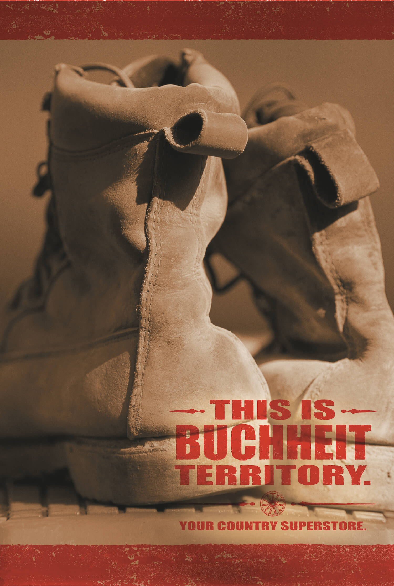 A poster for a movie called this is buchheit territory