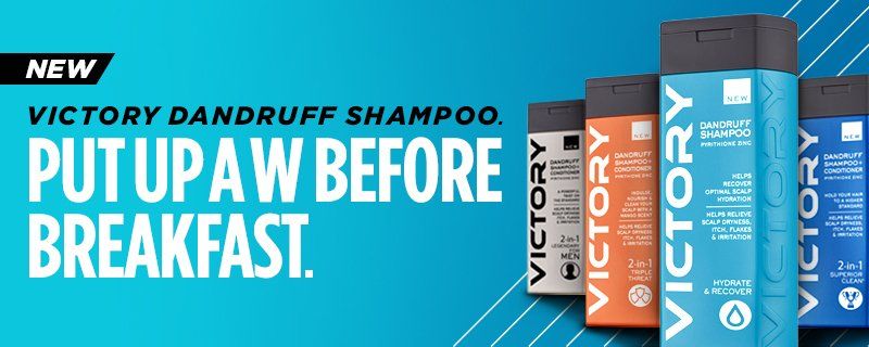 Victory dandruff shampoo put up a w before breakfast