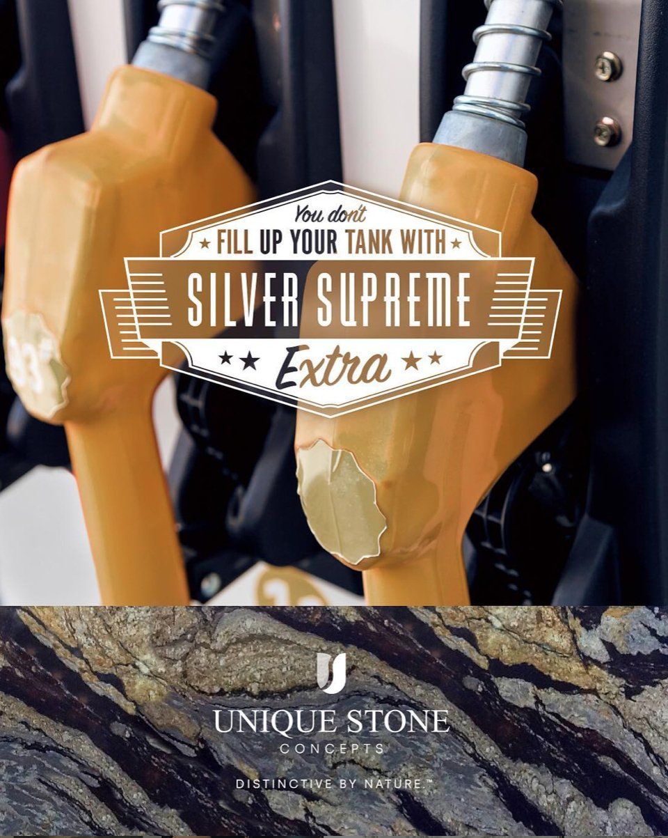 A poster that says fill up your tank with silver supreme extra