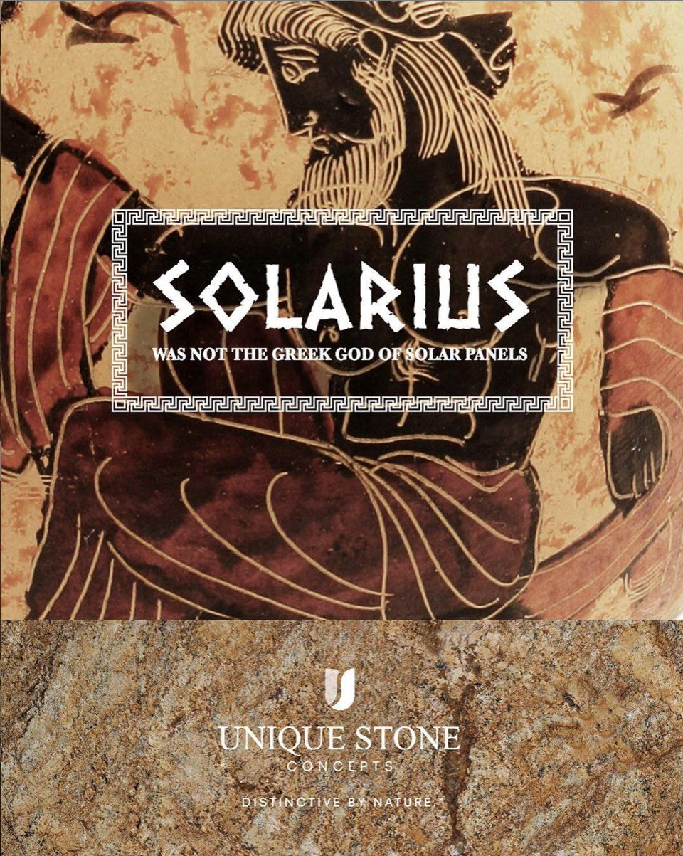 A picture of a man with the word solarius on it