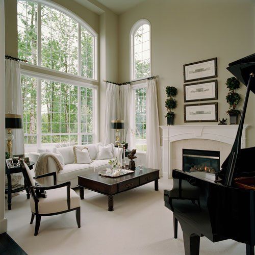 brown timber windows open
