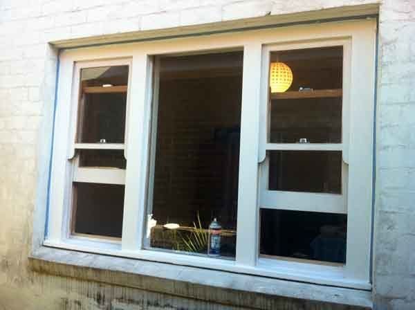 white window pane