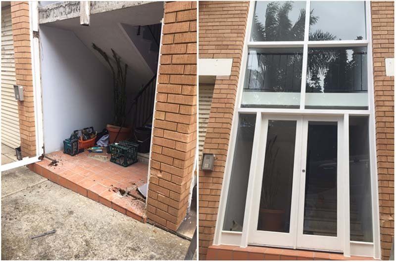 before and after window installation