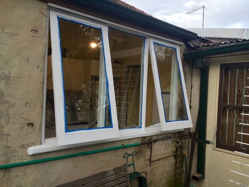 double window restoration and paint