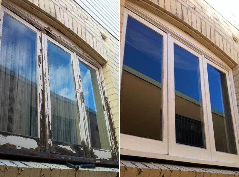 window restoration and repair / paint of rot