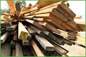 Quality timber ready for use in Gillingham supplied by Landbark Builders