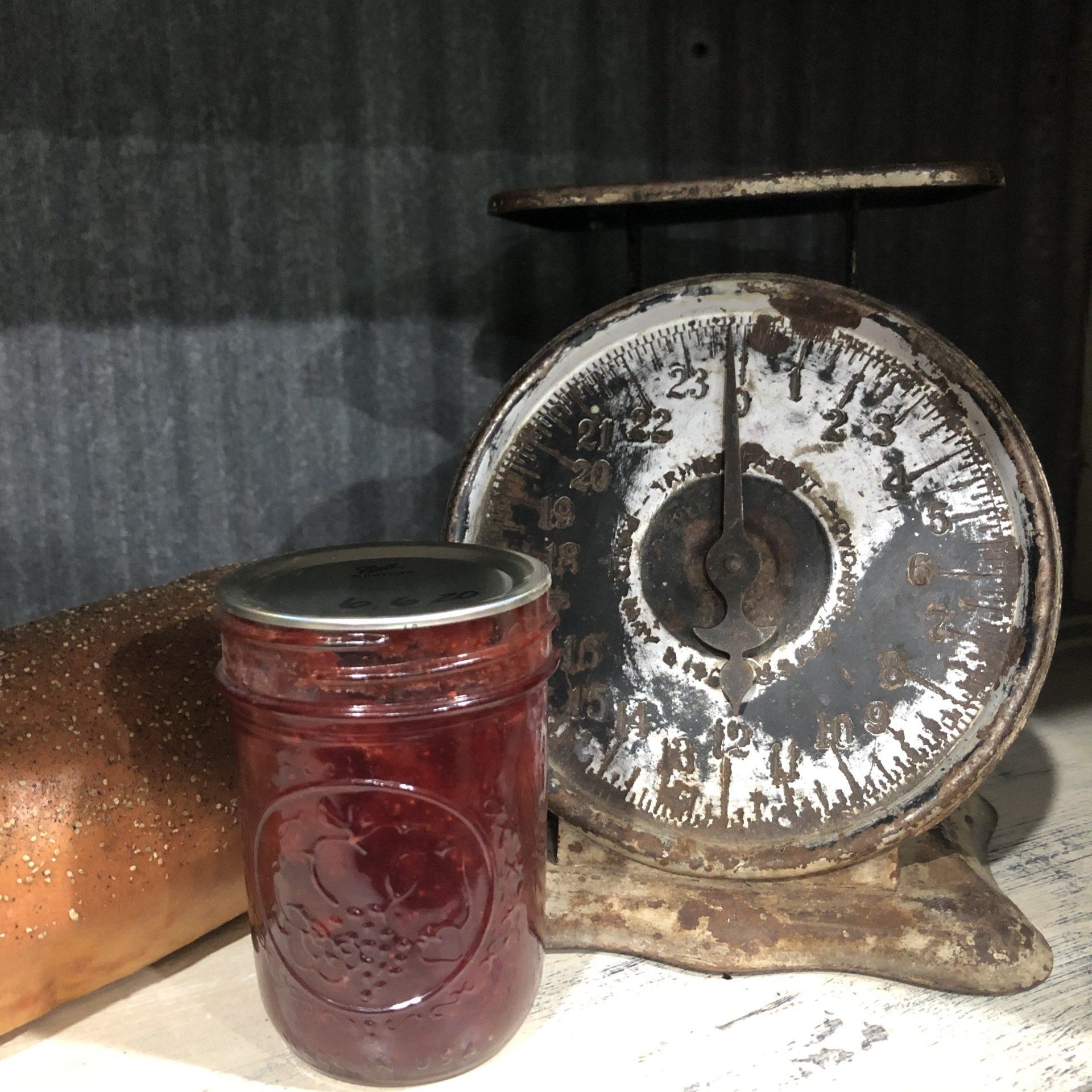 jar of strawberry jam