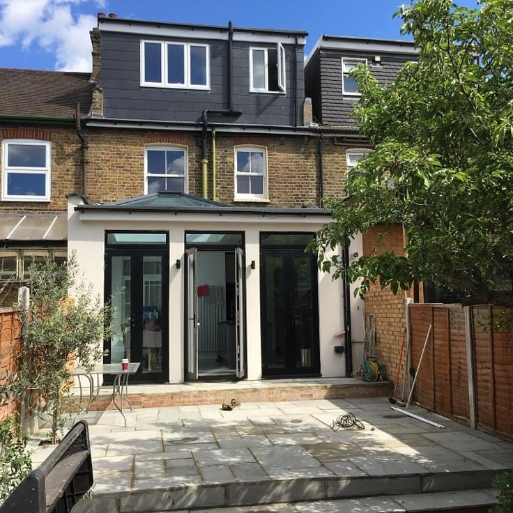 home extension with patio design