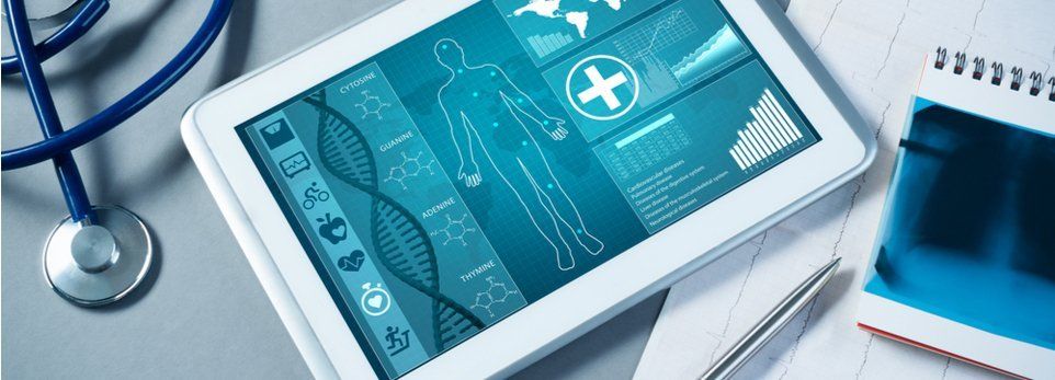 analisi clinica su tablet