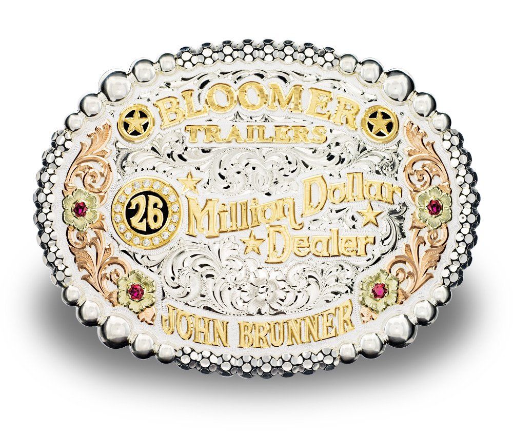 Bloomer Trailers John Brunner Award Buckle