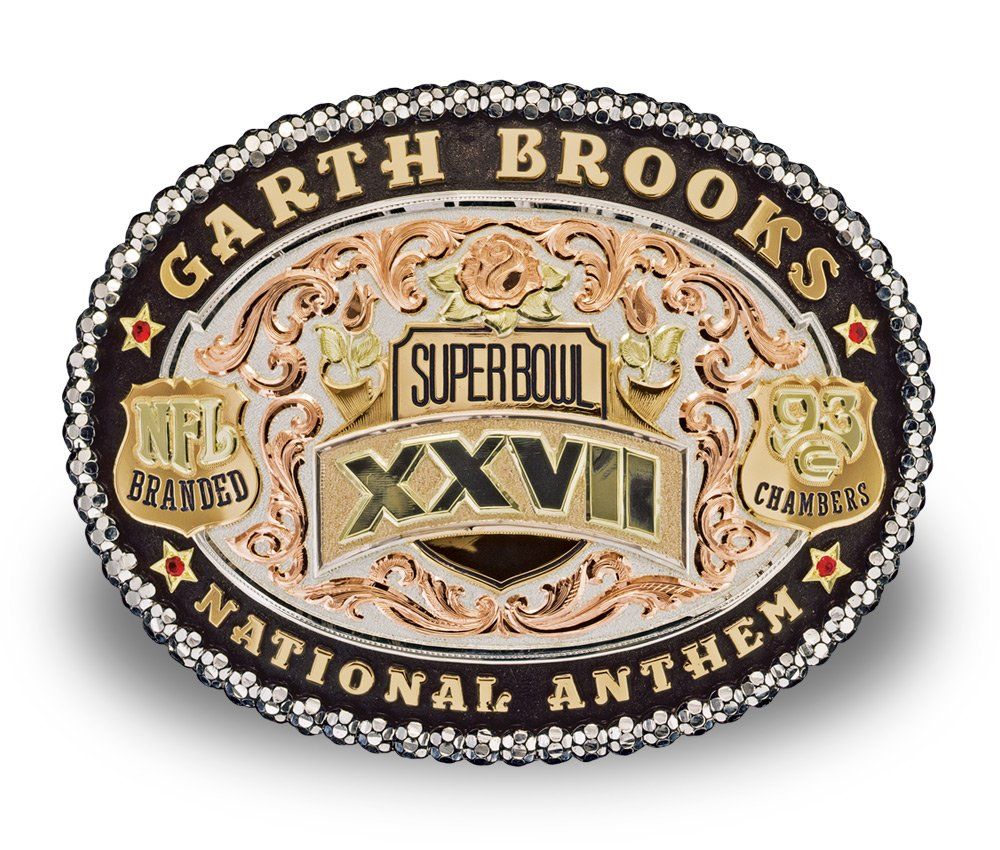 Garth Brooks Super Bowl XXVII National Anthem Buckle