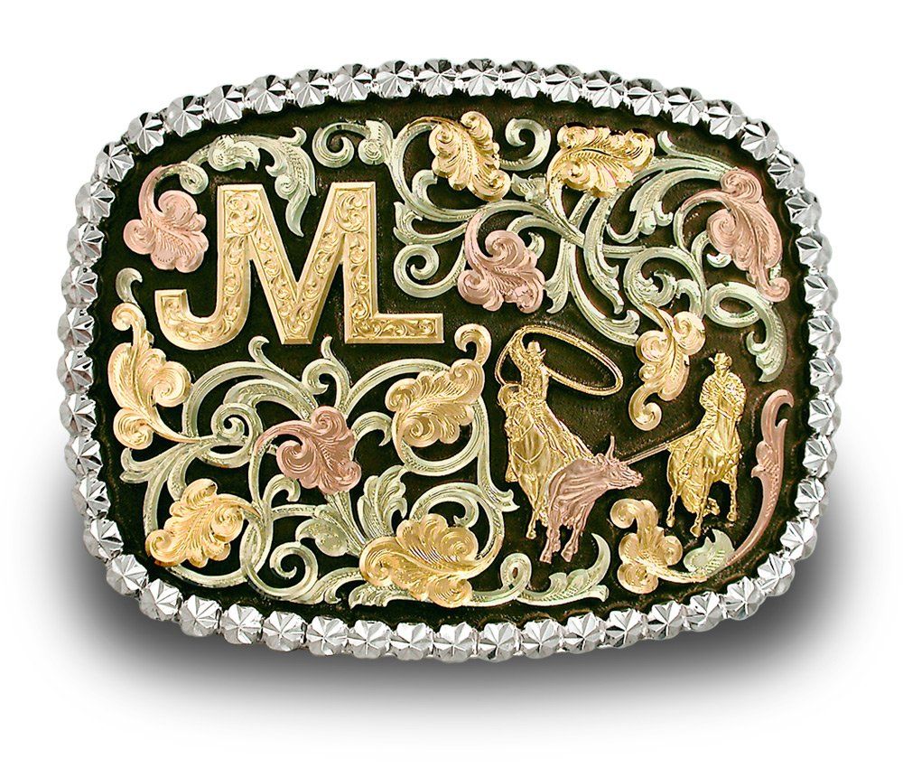 JML Brand Team Roping Custom Buckle