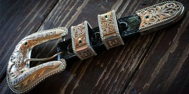 tux handmade ranger buckles