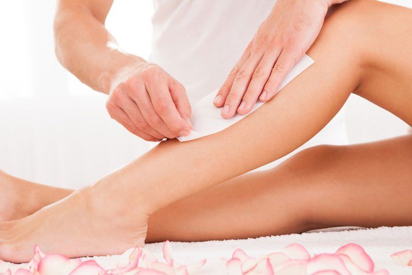 leg waxing
