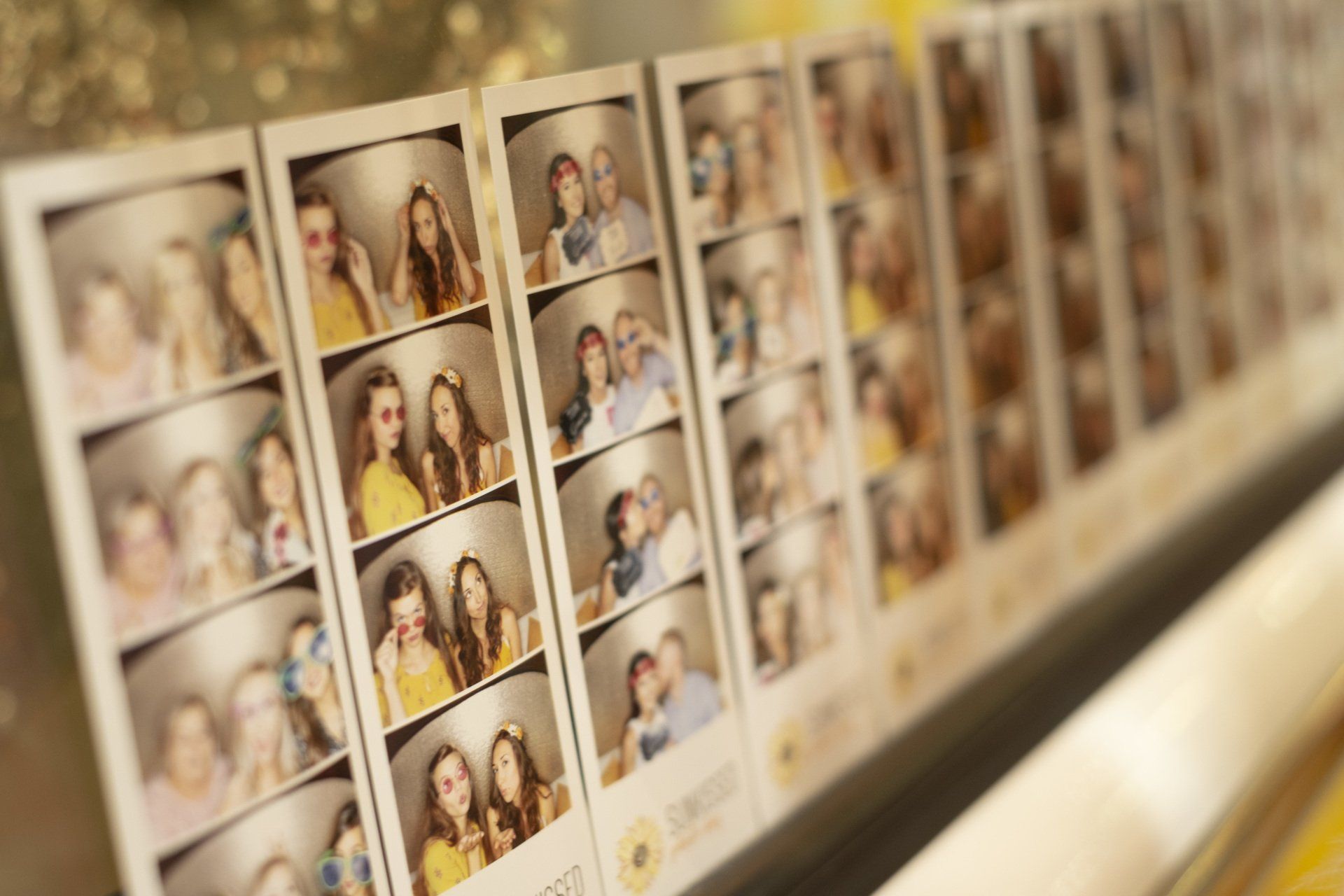 SunKissed Photo Bus photo strips at the Pink Bride So