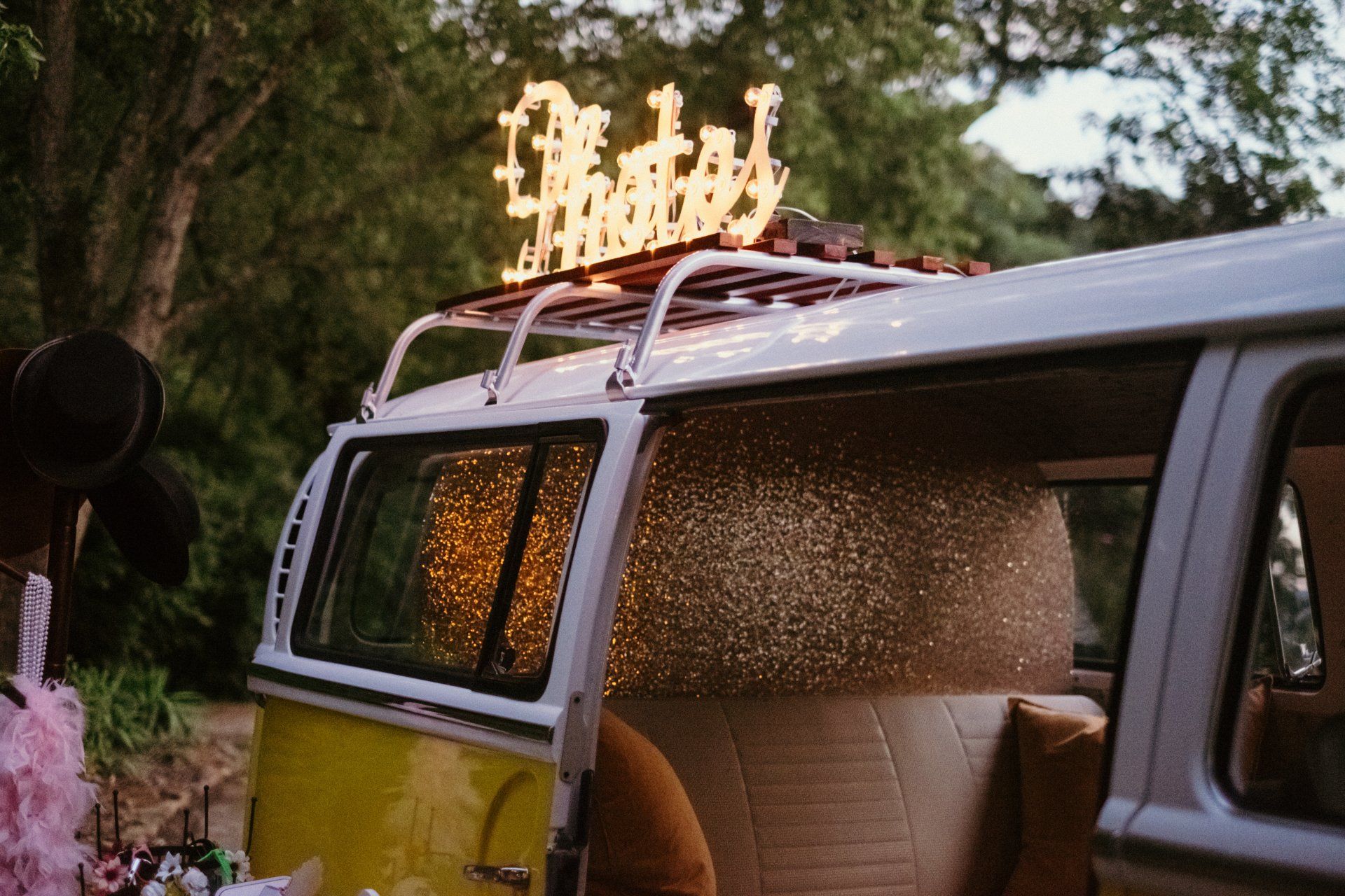 SunKissed Photo Bus light up photos sign
