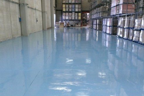 Pavimento di un deposito industriale