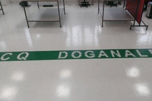 Segnaletica orizzontale doganale