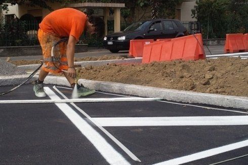 Realizzazione di segnaletica per parcheggio