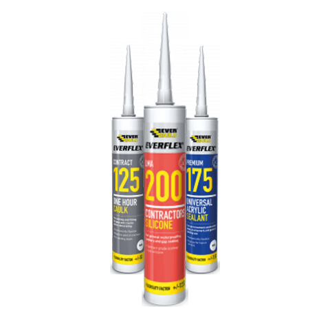 Examples of different types of Everbuild sealants.