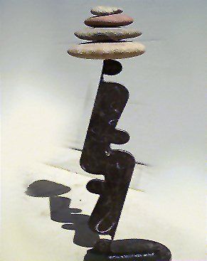 Scrap Metal and Stone Art by David Wilson