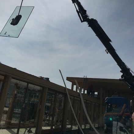 Glas plaatsen
