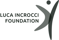 LUCA INCROCCI FOUNDATION logo with stylized green human figure and text on white background