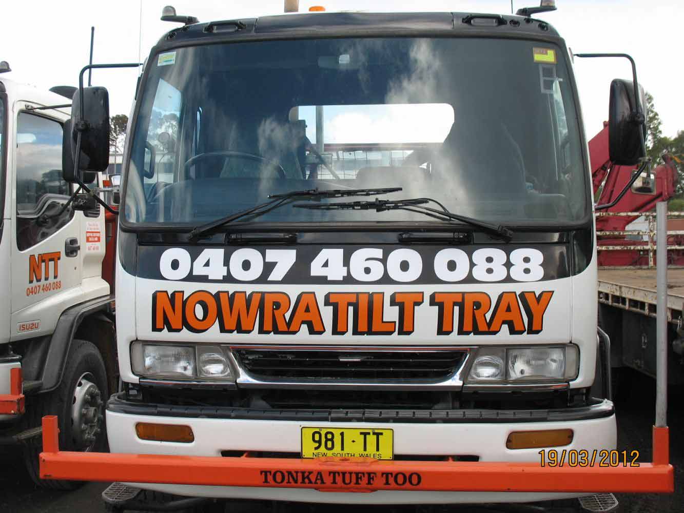 front of nowra tilt tray truck
