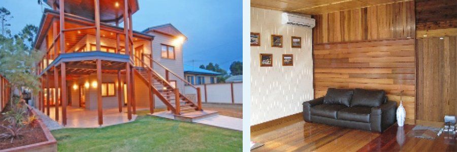 two jobs done by quality timber suppliers in Logan Village