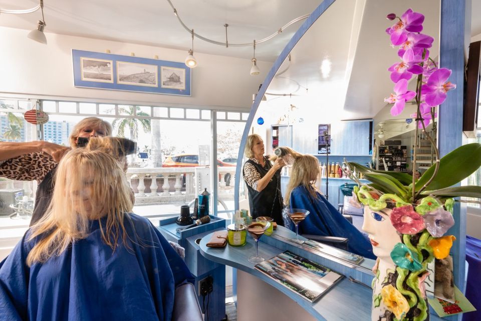 Customer Having Hair Treatment — Fort Myers, FL — Rumours Hair Design