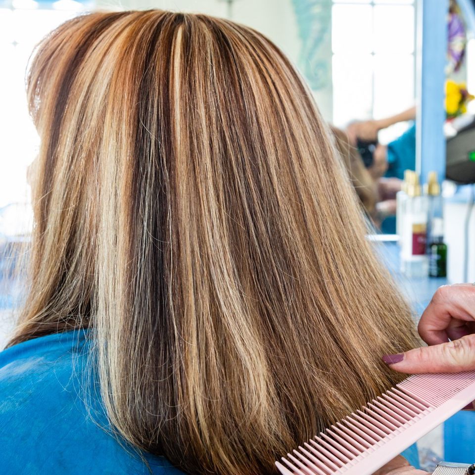 Customer with Colored Hair — Fort Myers, FL — Rumours Hair Design