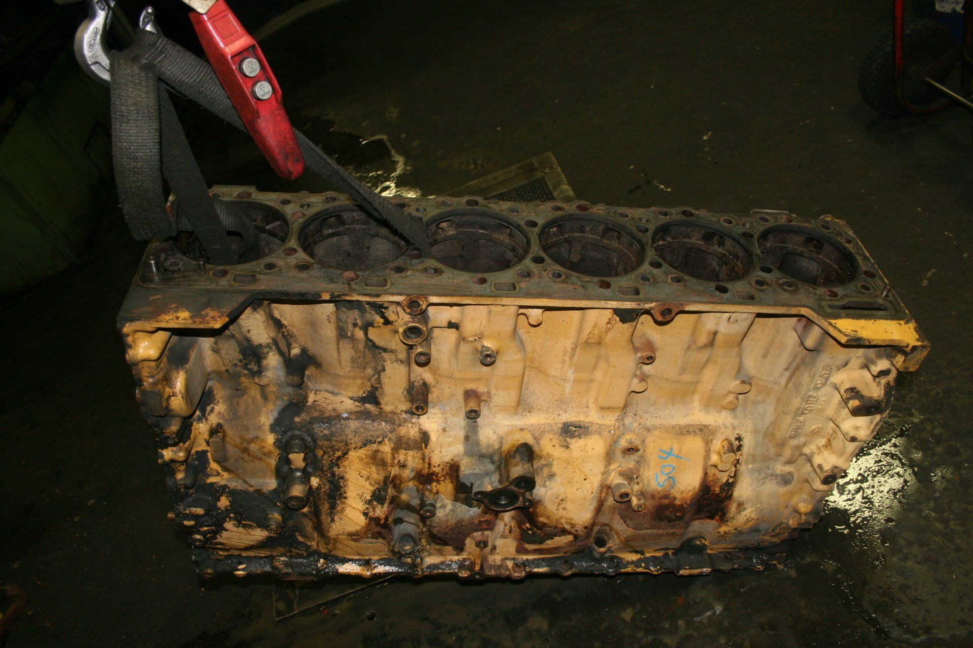 Caterpillar C15 Cylinder Block before