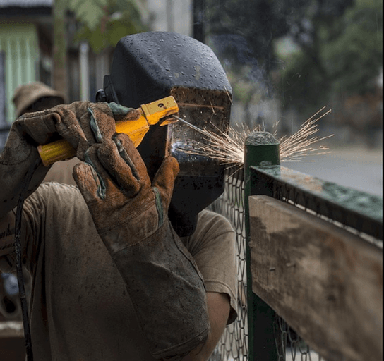 welding and frabricating service expert, enjoying his project