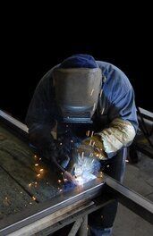 the finishing of welding work