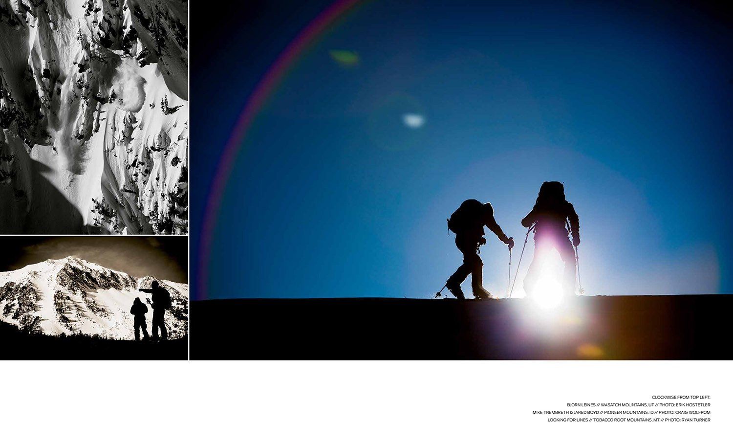 Backcountry Skiing Magazine, photo essay, 