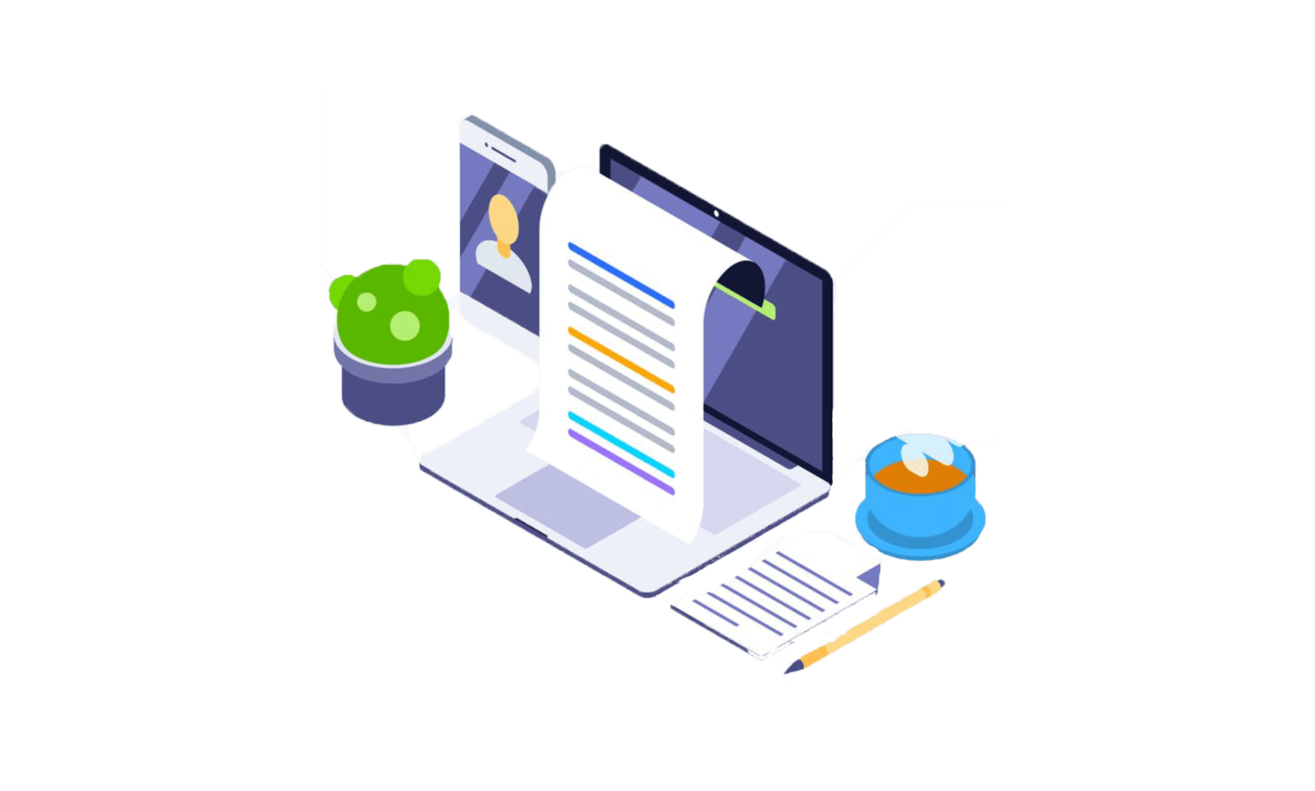 Checklist software on a Laptop