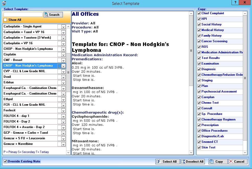 Oncology EHR