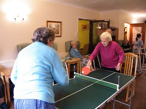 Couple of ladies playing games at the Long SUtton