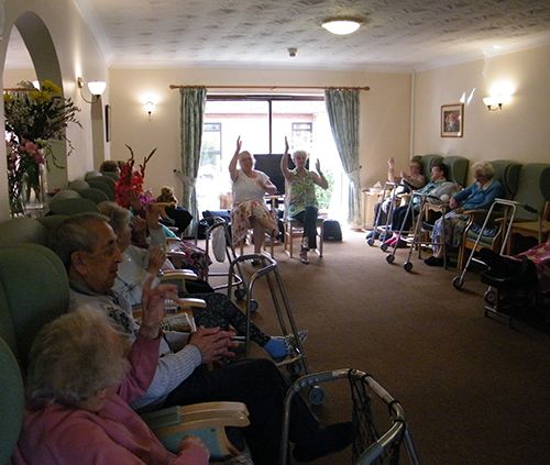Event for the elderly people at the long sutton