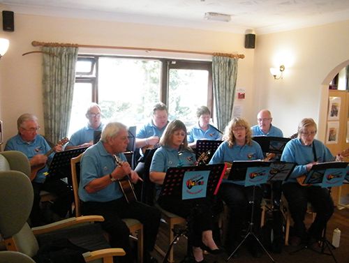 Music event for the elderly people at Long Sutton