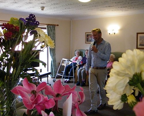 Event for the elderly at the long sutton