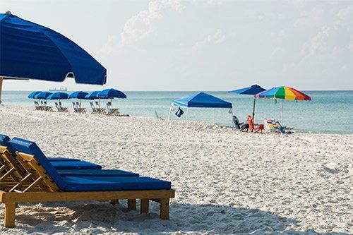 Beach Coast With White Sand