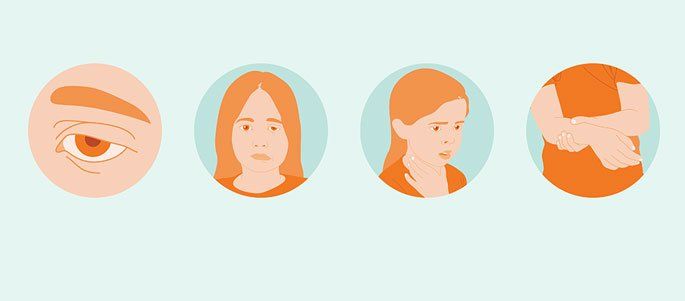vector drawings of a persons face as well as a close-up of an eye