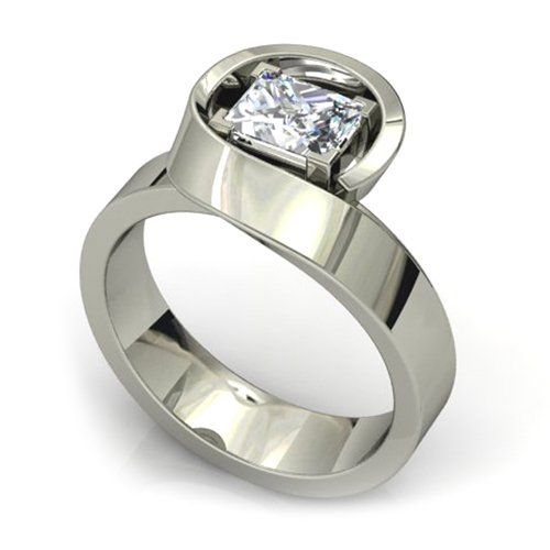 White Gold Diamond Engagement Ring